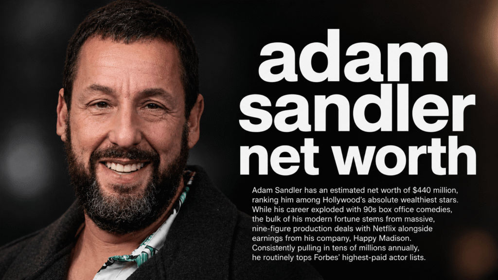 Adam Sandler Net Worth 2026: From SNL Class Clown to Hollywood’s Comedy King